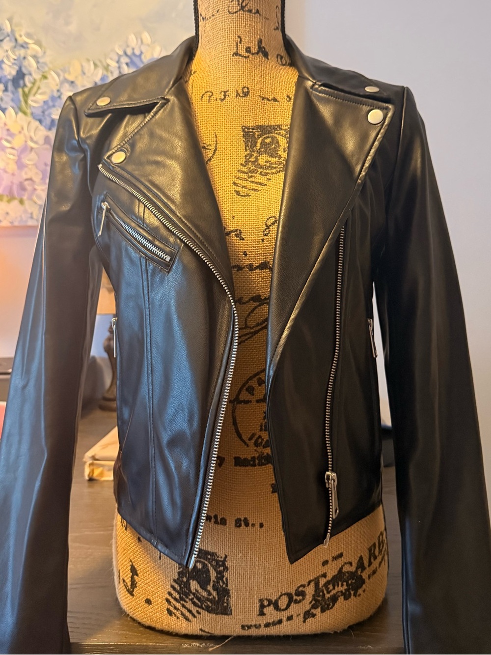 Bagatelle Black Moto Jacket – Size XS